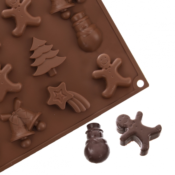 Silikonová forma na čokoládu Christmas